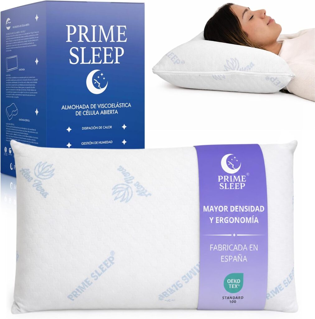 Almohada Viscoelástica Ergonómica de Alta Densidad
