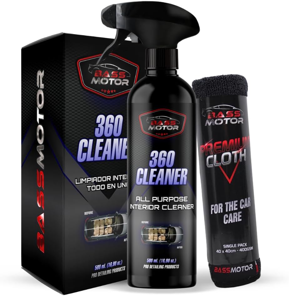BassMotor 360 Cleaner – Limpiador Interior Coche Todo en Uno